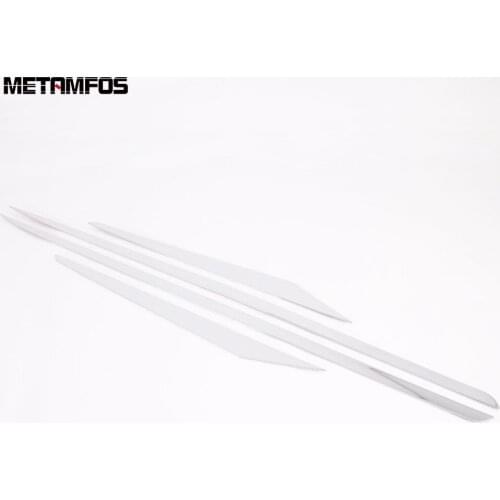 For Hyundai Tucson 2019 2020 Chrome Side Door Strip Body Skirt Molding Trim Decoration Sticker Exterior Accessories Car Styling