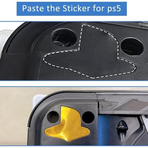 For PS5 Logo Electroplating Sticker Decal Skin Host Film Controllers Stickers Skin Sticker For PS5