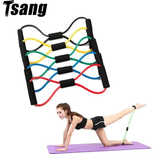 Fitness Body Building Resistance Bands Exercise Bands Rope Yoga Stretch Strap Expander Muscle Fitness Equipment For Home Gym Men
