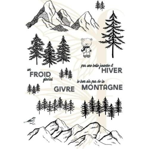 French Clear Stamp for DIY scrapbooking/Card Making C1013