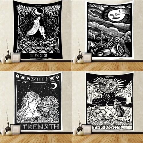 India Mandala Tapestry Sun Moon Art Wall Tapestry Home Decoration Tapestry Psychedelic Hippie Fee Wall Hanging dorm room decor