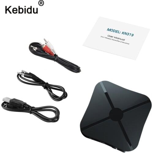Kebidu 2 IN 1 Wireless Bluetooth 4.2 Receiver and Transmitter Bluetooth Adapter Audio With 3.5MM AUX Audio For Home TV MP3 PC
