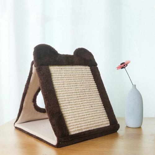 Kitten Mat Climbing Tree Chair Table Mat Furniture Folding Sisal Scratch Board High Quality Pet Toys Cat Scratcher 100% Cotton