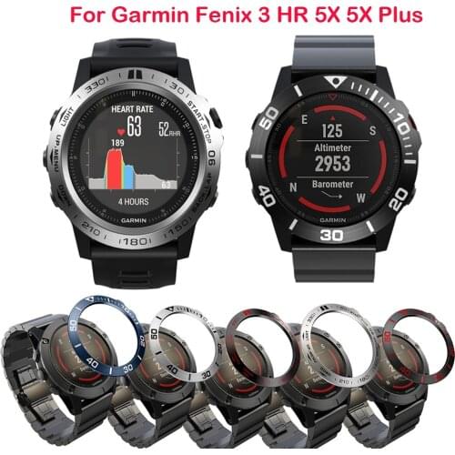 Metal Cover Frame For Garmin Fenix 5/5X/3 Smart Watch Dial Bezel Ring Styling Case Adhesive Cover Anti Scratch Protection rings