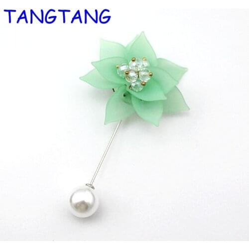 Fashion Lapel Flower Pin for Suits Wedding Corsage Jacket Stick Brooch Scarf Decoration Dress Coat Boutonniere, Item NO.: BH8145