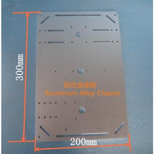 Aluminium Alloy Chassis / Board 30 cm * 20 cm, 6061 high strength aluminum alloy, for tank car model, DIY