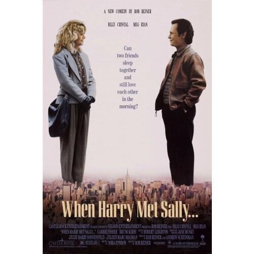 When Harry Met Sally Movie Art print Silk poster Home Wall Decor