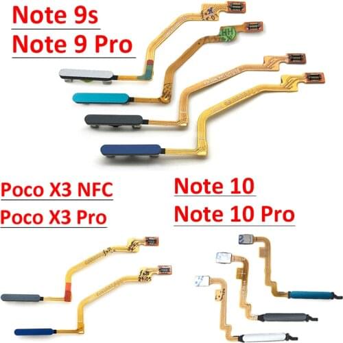 Fingerprint Scanner For Xiaomi Redmi Note 9 Pro / Note 9s Home Button Fingerprint Menu Return Key Recognition Sensor Flex Cable