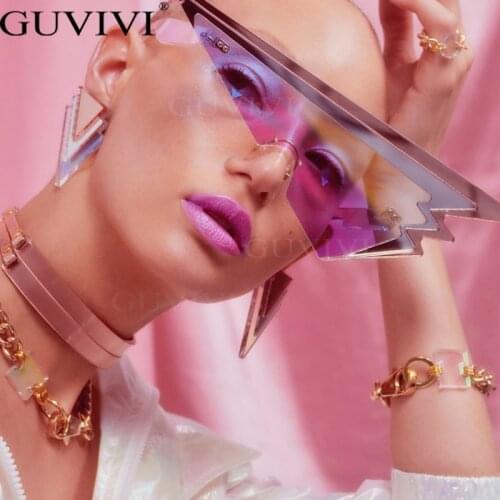 2020 Rimless Punk Sunglasses Women Luxury Brand Sun Glasses Female Eyewear Triangle Retro Lens UV400 Men Glasses Gafas