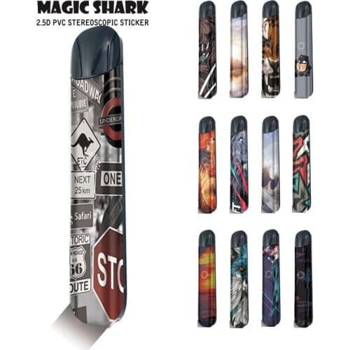 Tigar Signage Eagle Lion PVC Bumpy Wrap Kit Case Cover Sticker for Relx Alpha a Vape Pod