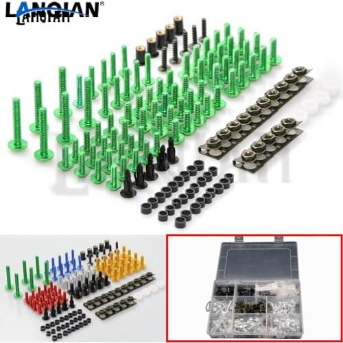 Universal Windshield Fairing Bolts Nuts Screws For Yamaha R1 R3 R6 FZ1 FZ6 MT07 MT09 Honda Suzuki GSXR 600 750 Kawasaki ZX6R/10R