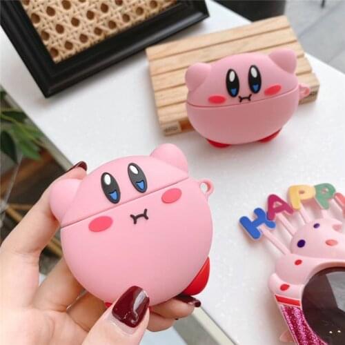 Star Kirby For Apple Airpods Pro Protective Cover 1/2/3Pro Wireless Bluetooth Headset Cute Cartoon Soft Silicone Airpods Cases