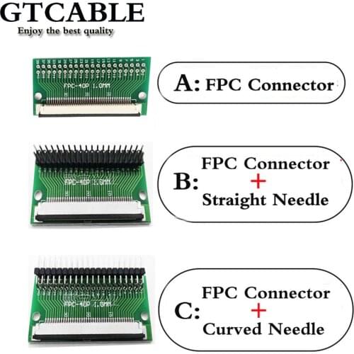 1pcs FPC FFC Cable 6 8 10 12 20 24 30 40 PIN 1.0mm pitch Connector SMT Adapter to 2.54mm 1.00 inch pitch through hole