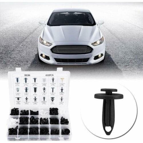 100pcs Auto Fastener Clip Mixed Car Body Push Retainer Pin Rivet Bumper Door Trim Panel Retainer Fastener Kit