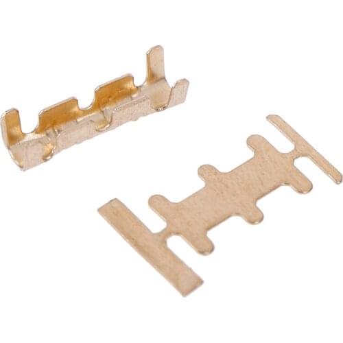 100Pcs Brass Copper 0.5-1.5mm Square Millimeter Crimp Electrical Connector Wire Terminal Kit