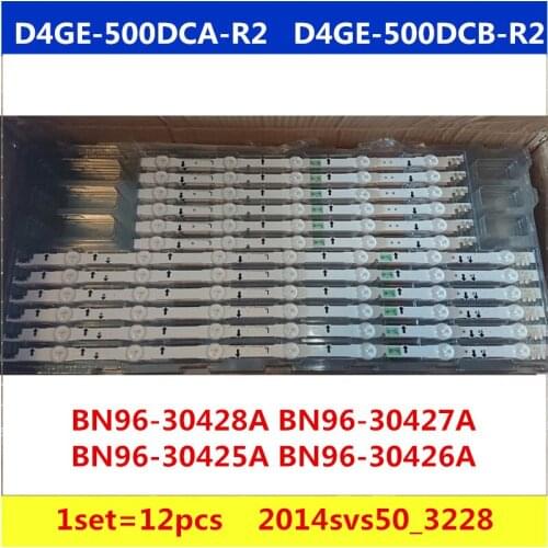 12pcs LED backlight strip12 lamp for Sam sung 50"TV 2014SVS50_3228 D4GE-500DCA-R2 D4GE-500DCB-R2 UE50H6350 UN50J5500AF UE50H6200