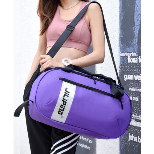 2021 Outdoor Sports Fitness Gym Bag New Fashion Large Capacity Portable Travel Bag Women Waterproof Oxford Luggage Bag XA731Y