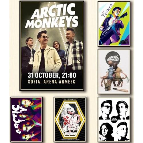 29 Designs Arctic Monkeys Whitepaper Poster Alternative Abstract Art Painting Funny Wall Sticker for Coffee House Bar