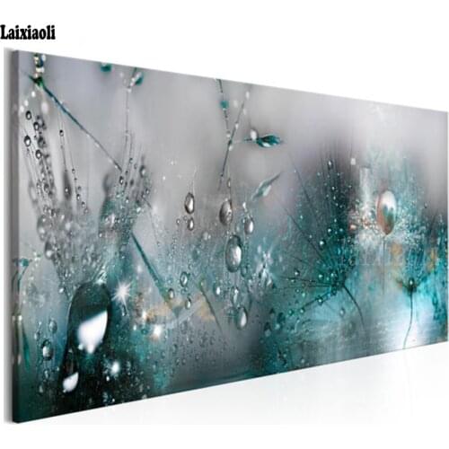 5d Diamond Painting Dandelion Dew Beads DIY 3D Diamond Embroidery sale full square round drill Mosaic diamond picture wall decor