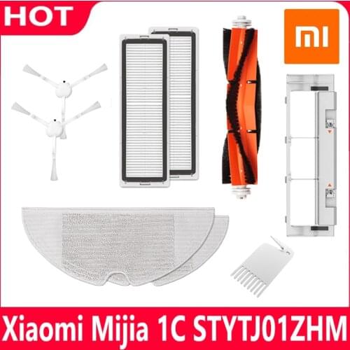 Main Brush Side Brush Filters Mop Cloth Parts For Xiaomi Mijia 1C STYTJ01ZHM Robot Vacuum Cleaner Replacement Accessories