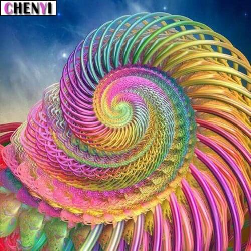 CHENYI 5D Diy Diamond Embroidery Rotating Flower Diamond Painting Cross Stitch Full Square Needlework Home Decor Christmas Gift