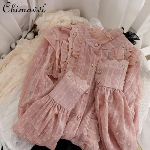 Chimavvi Stand-up Collar Blouses
