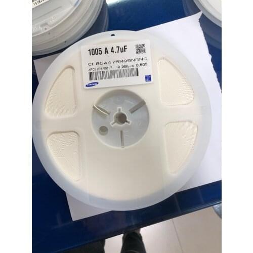 CL05A475MQ5NRNC 0402 4.7uF(475) ±20% 6.3V Chip capacitors CL05A475MP5NRNC 0402 475 10V CL05A475MO5NUNC 0402 4.7UF 16V