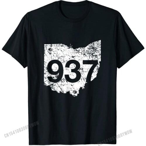 Dayton Fairborn Kettering Area Code 937 Shirt, Ohio Gift Cotton Casual Tops & Tees Fashion Men Tshirts Custom