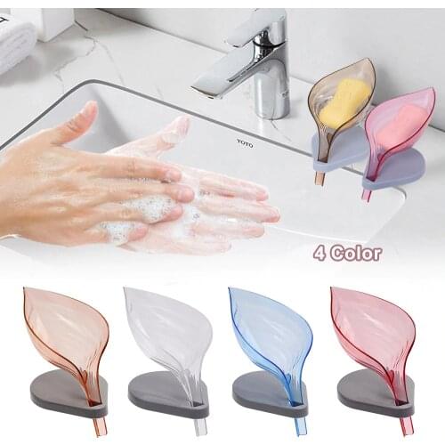 Leafology Decorative Drainage Soap Holder Dish Storage Plate Tray Bathroom Soap Holder Case Bathroom Supplies Bathroom Gadgets 2