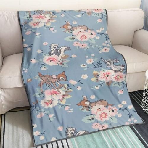 Disney Bambi Deer Anime Figures Cartoon Product Cosplay Accessories Customized Blanket Warm Children Home Unisex