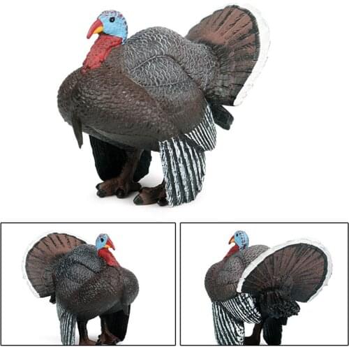 Simulation Turkey Animal PVC Figurine Model Toy DIY Fairy Garden Decoration excellent details craftsmanship
