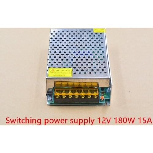 Single output regulated 180W 12V 15A LED monitoring lamp with Module for cnc diy switching power supply 1pcs