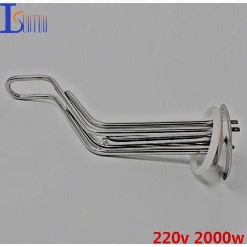 Isuotuo 93mm cap 220v 2000w Midea electric water heater tube element parts with temperature control hole stainless steel tube