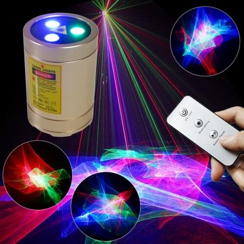 Chims Mini Laser Lights Remote Control RGB Aurora Decorate Projector Christmas DJ Music Festival Holiday Birthday Family Party