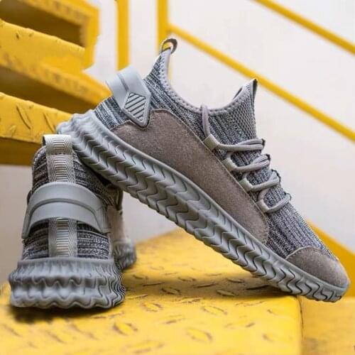 Mens shoes trend mens sports shoes mesh fashion casual shoes outdoor low-top breathable wear-resistant running shoes
