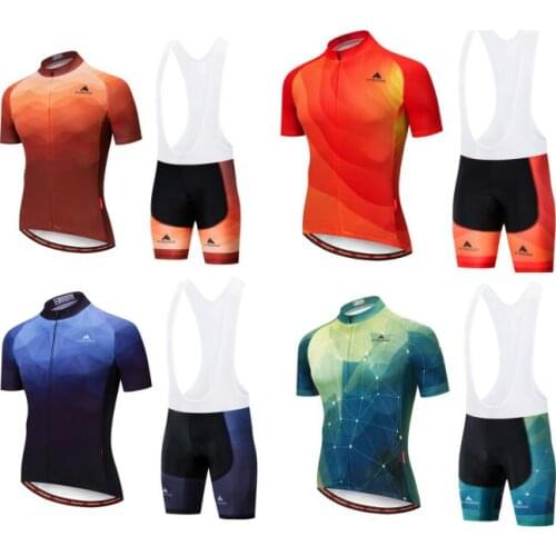 2021 New Miloto Summer Cycling Jersey Set Breathable Team Racing Sport Bicycle Jersey Mens Cycling Clothing Short Bike Jersey