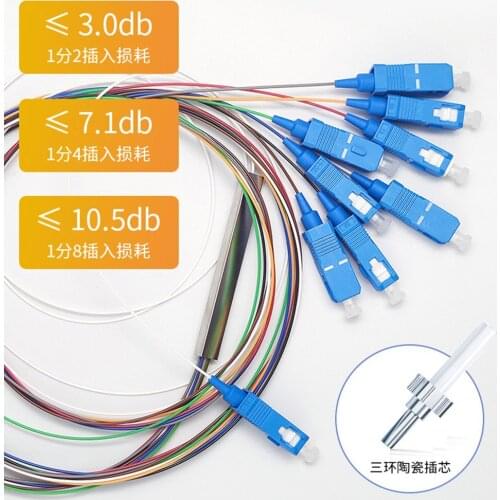 Free Shipping 10 PCS/Lot Fiber Optic Splitter 1X8 1X16 1X32 PLC SC/APC Laser Tool FTTH Single Mode Optical Connector Kit Active