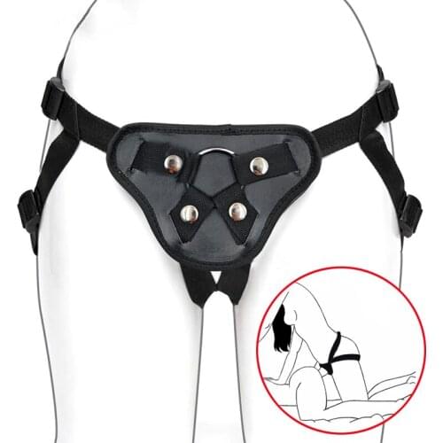 Sexy Lesbian Strap-on Dildo Panties Wearable Strapon Penis Pant Adjustable Harness Belt With O-Ring Adult Game Sex Toy for Women