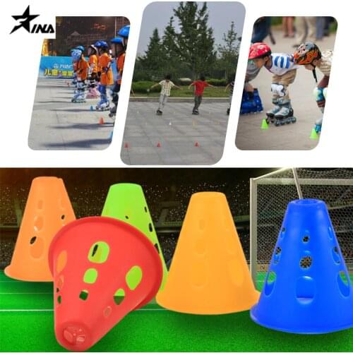 1Pcs/10Pcs Windproof Roller Skating Pile Professional Roller Skating Training Pile Football Rugby Rugby Profession Training Cone