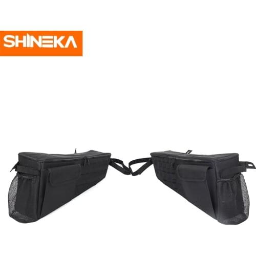 SHINEKA Stowing Tidying For Jeep Wrangler JL Car Trunk Side Storage Bag Organizer 2 Doors Accessories For Jeep Wrangler JL 2018