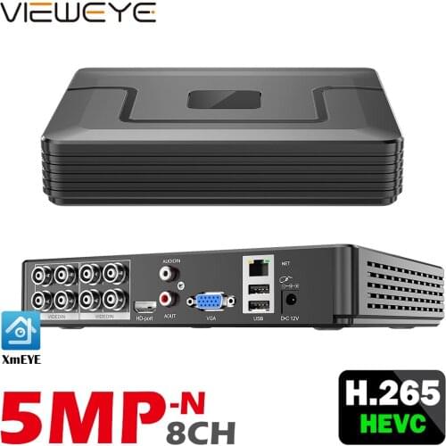 H.265 8CH 5MP 4MP 1080P AHD DVR HVR Surveillance Security CCTV Recorder 3G WIFI Hybrid DVR NVR For Analog AHD CVI TVI IP Camera