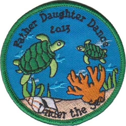Embroidery The Tortoise Patches/Embroidered Badges Made by Twill with Sew On Patch 100% Quality Custom as Client Design MOQ50pcs