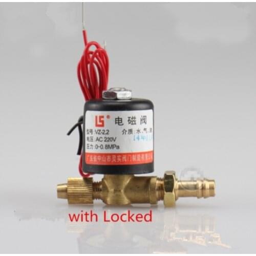 VZCT-2.2 DC24V /AC24V /AC36V/ AC220V/ AC380V 2 Way Solenoid Valve 0-0.8Mpa For Argon arc Welding Machines