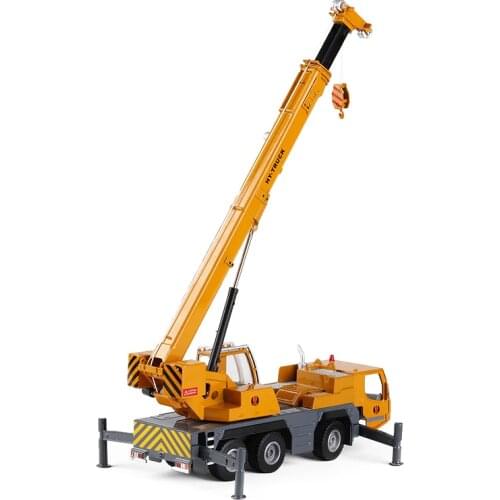 1:50 alloy big crane engineering transport truck crane childrens toy car model engineering car W107