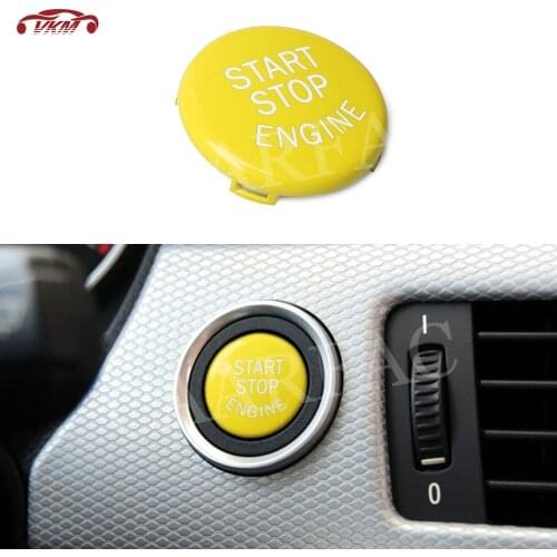 ABS Colourful Engine Start Stop Button Cover For BMW 3 Series E90 E91 E92 E93 E60 E61 E70 E71 E84 Replacement Style Button