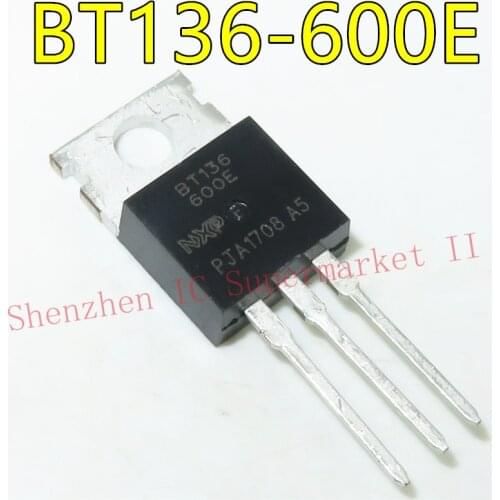 1pcs/lot BT136-600E BT136 BT136-600 TO-220 600V 4A In Stock