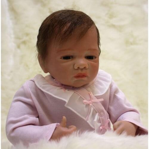 20 Inches Handmade Dolls Kids Vinyl Soft Doll Reborn Baby Silicone Dolls Realistic Lovely Baby Gift Kids Toys Brinquedos