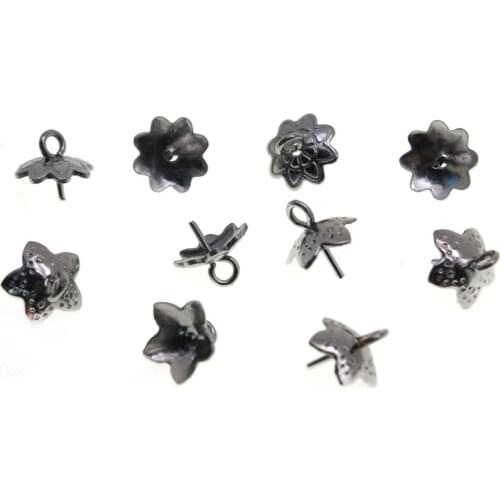 30pcs/lot Stainless Steel Bail Clasps Connectors for Pendant Necklace Eye Pin Pearl Charm Connector Bail for DIY Jewelry Making