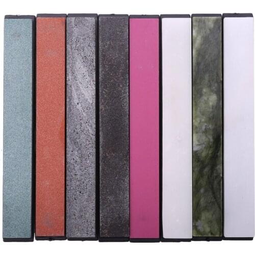 8Pcs 200-10000 Grit Apex Pro Pencil Sharpener Whetstone Oilstone Grinder Holder Knife Sharpening Stone Set System