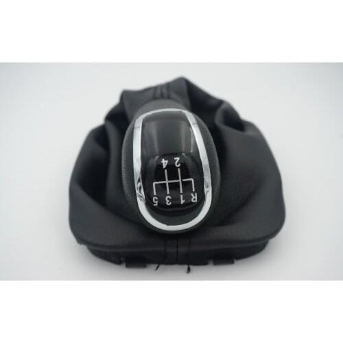 Free Shipping New 5 Speed Car Gear Shift Knob With Black Boot For Skoda Fabia 2000 2001 2002 2003 2004 2005 2006 2007 2008